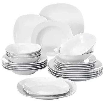 MALACASA Elisa 24-Piece Dinnerware Set 1
