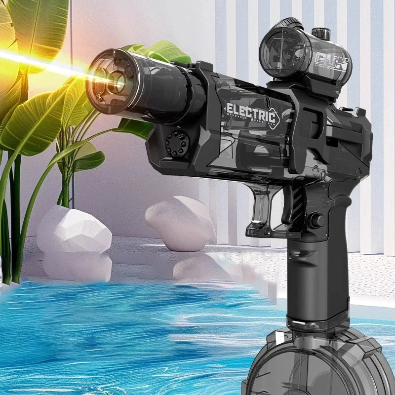 لعبة مسدس المياه الكهربائية الأوتوماتيكية مسدس إطلاق النار المائي ألعاب الصيف حمام سباحة لعب لعبة ناسف المياه للأطفال والكبار