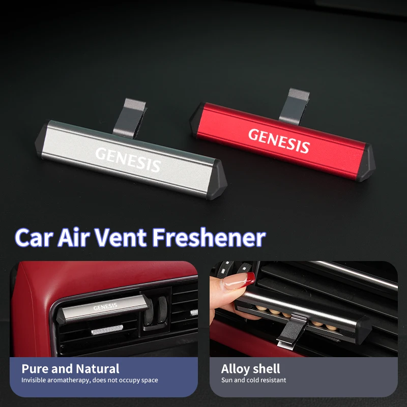 Car Air Vent Aroma Stick Comes With a Packet Of Aroma Granules For Hyundai Genesis Coupe Logo G70 G80 G90 GV60 GV70 GV80 EV BH