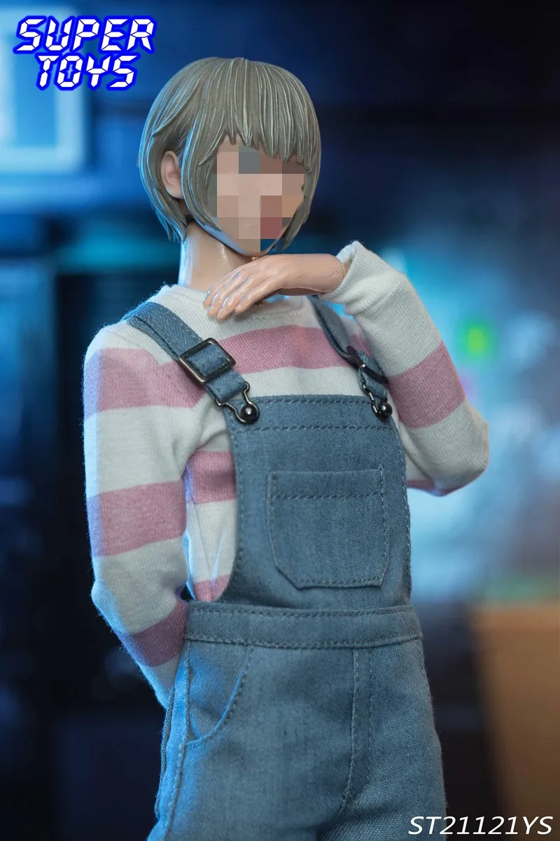 SUPERTOYS ST21121YS 1/6 scale female clothes Casual style overalls overalls fit 12'' action figure body model