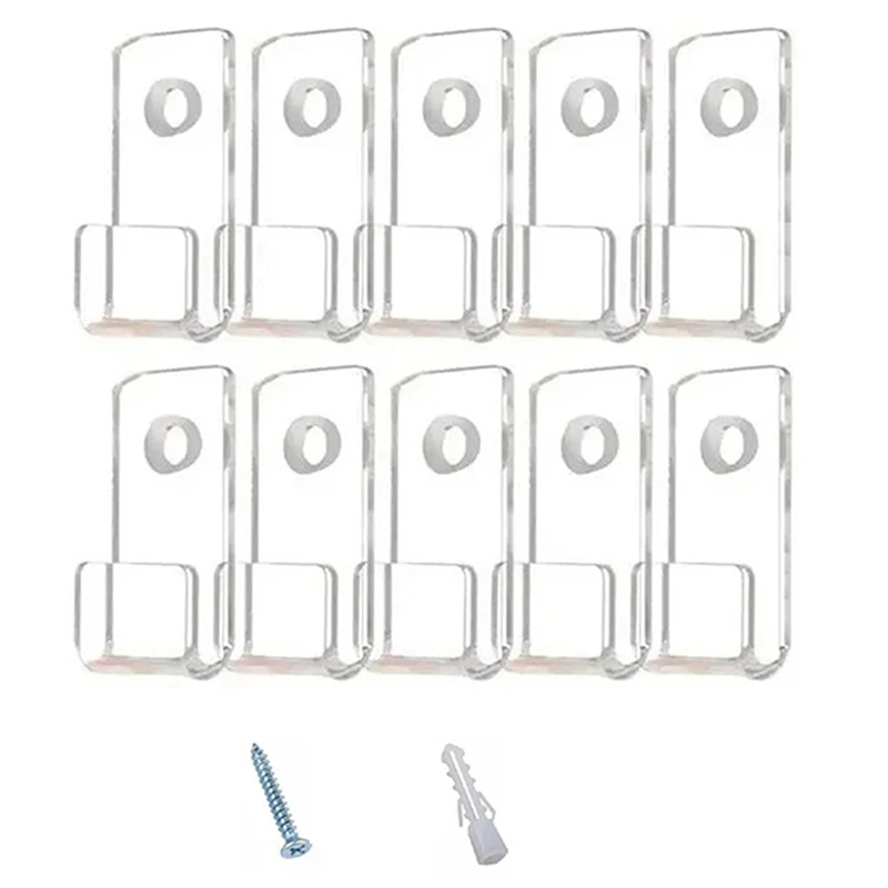 

30PCS Vinyl Record Display Shelf Wall Mount Minimalist Acrylic Holder Stand For Albums CD