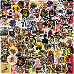 50/102PCS TV Show Cobra Kai Sticker DIY Motorcycle Luggage Guitar Laptop Phone Skateboard Cool Sticker Kid Toy PVC Decal