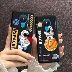 For Nokia 1.4 2.4 3.4 5.4 Case Cartoon Soft Silicone TPU Astronaut Pattern Phone Case For Nokia 1.4 Fashion Back Cover Fundas