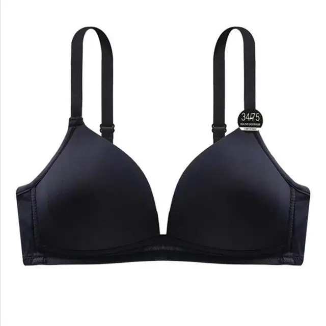 Adjustable Shoulder Straps Gathering Girls' Bras Women's Underwear Thin Breathable Triangle Cup Bralette Seamless Brassiere