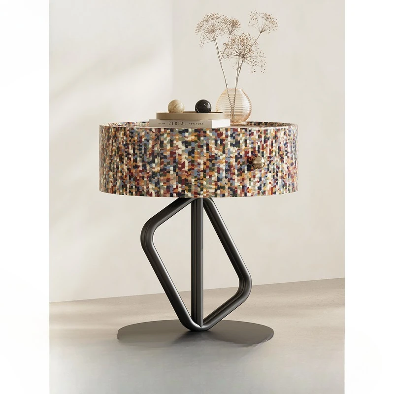 

Bedroom bedside table Premium cream style Nordic modern bedside table