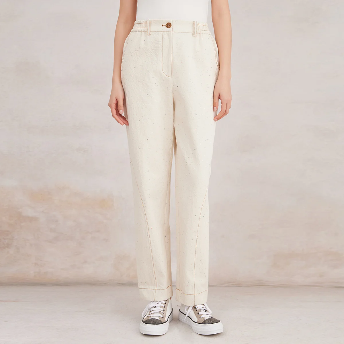 K3107W Luxury Women\'s Clothing Cotton Jeans Ladies Pants Quality Long Straight Denim Trousers