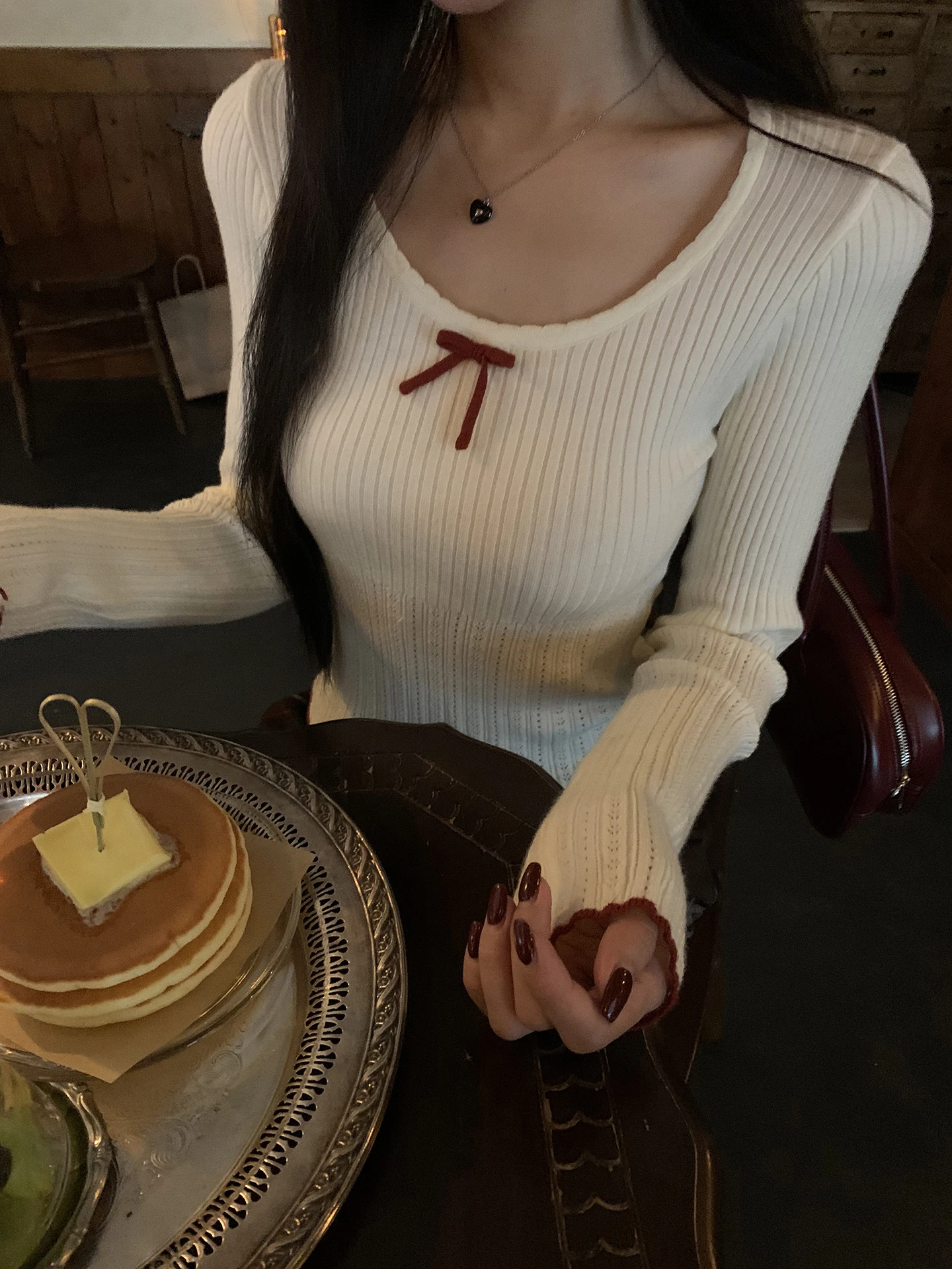 Autumn Winter Women's Knitwear Casual Lazy Sle Inner Wear Outer Wear Light Maturi Unique Design Knitted Sweater