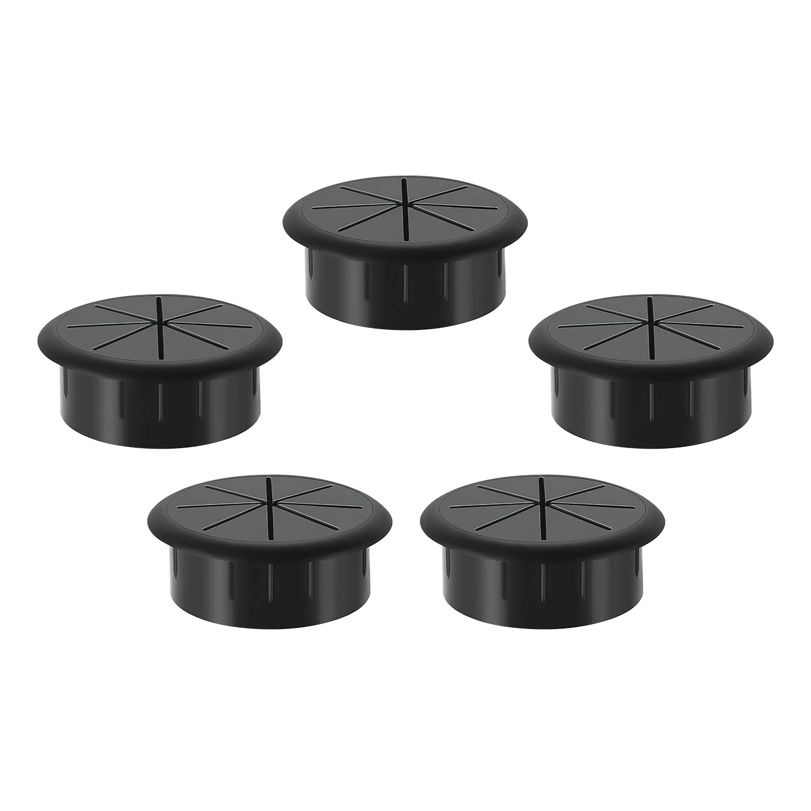 

5pcs Desk Grommet 2 Inch Cable Hole Cover Wire Organizer for Office Desk Accessories Wall Door Hole Cover Rubber Pad