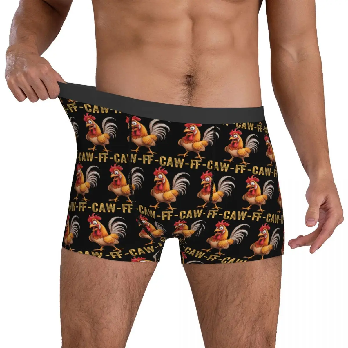 

F Caw F Rooster Shorts Briefs Underwear High Quality Men Classic Boxershorts Printed Large Size Underpants
