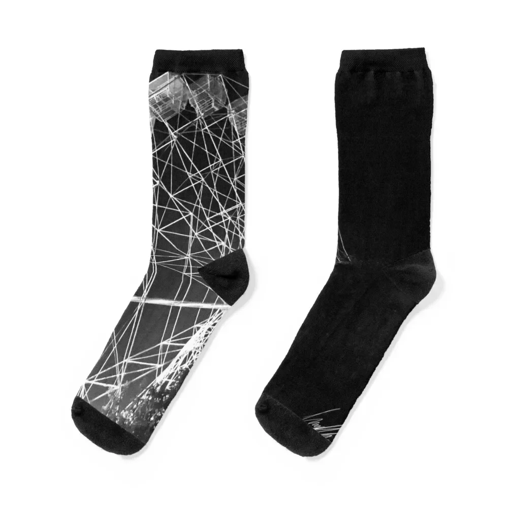 Night Ferris Wheel 1 Socks Crossfit Stockings Socks Woman Men's