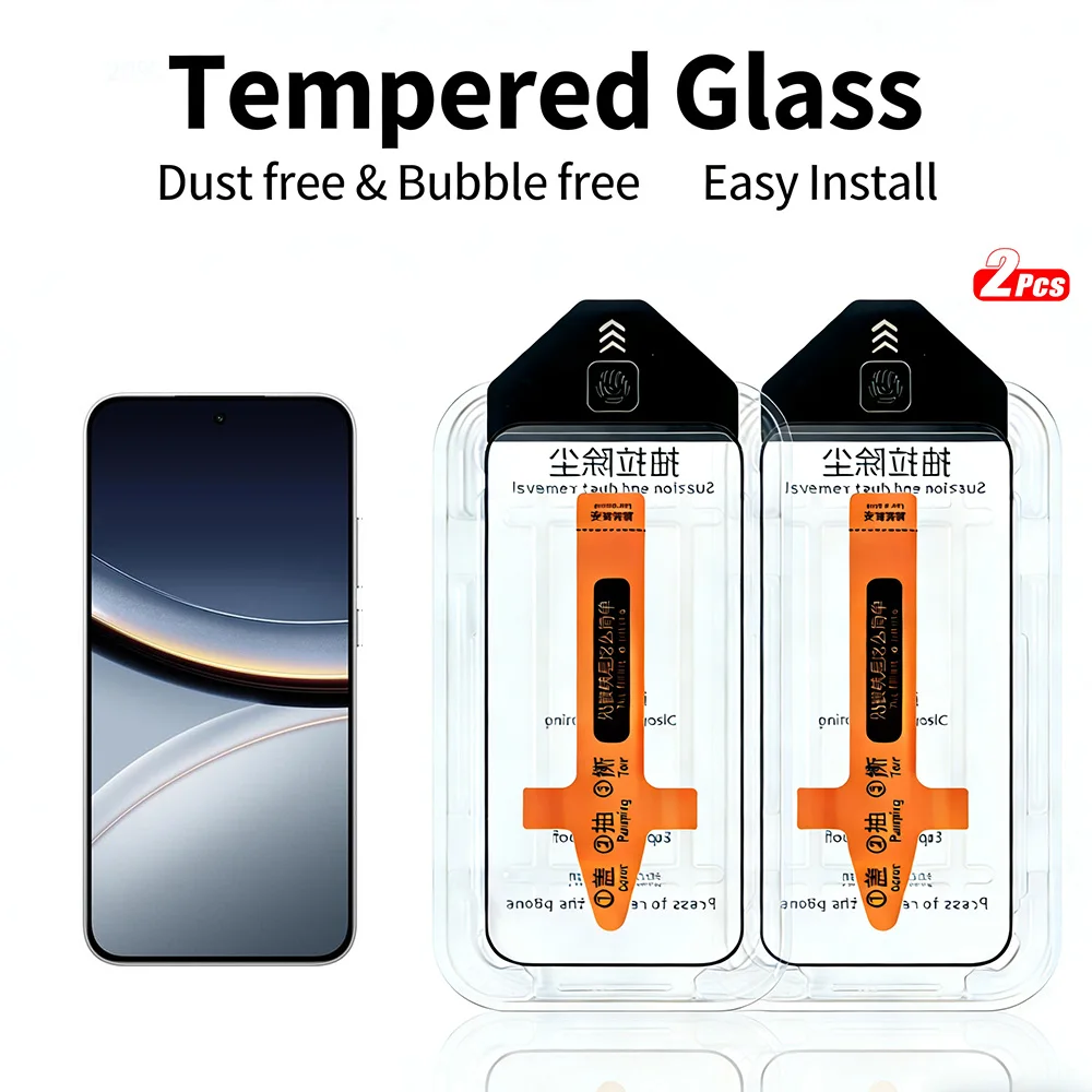 2Pcs Tempered Glass…
