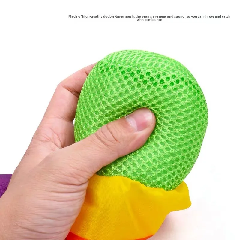 Interactive Rainbow Windproof Sandbag Children's Parent Child Outdoor Toy Sports Meteor Ball Sandbag Sensory Training