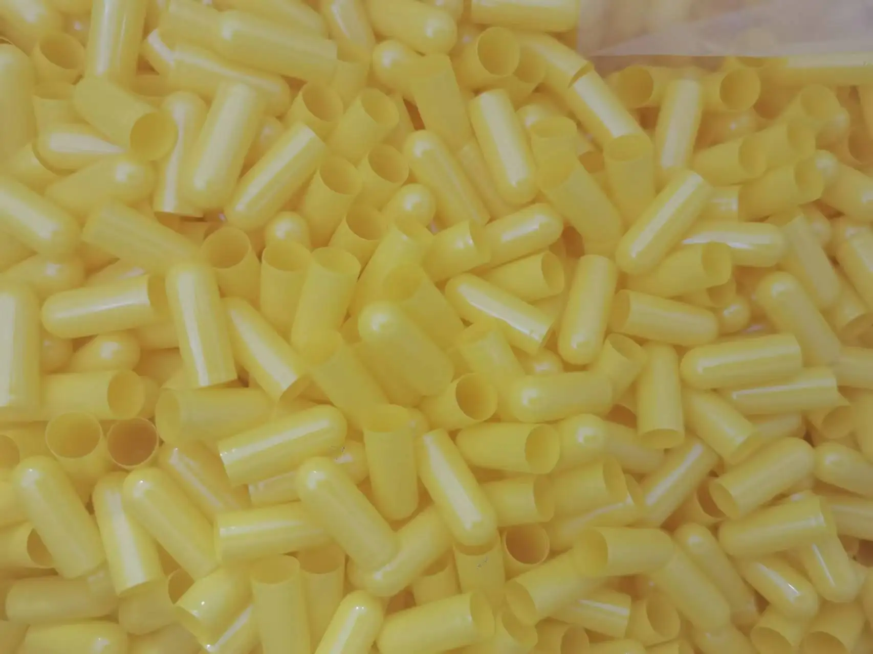 

yellow Size 0# Empty Capsules Gelatin Capsules Hollow Hard Gelatin Seperated Joined Capsules 1000pcs