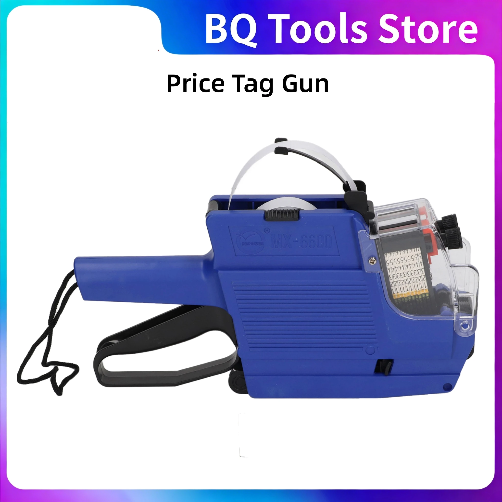 Price Tag Gun 10 Digits 2 Lines Tagging Gun Labeller Marker Attacher Tool Office Store 16 x 23mm Label Paper Printing Tools