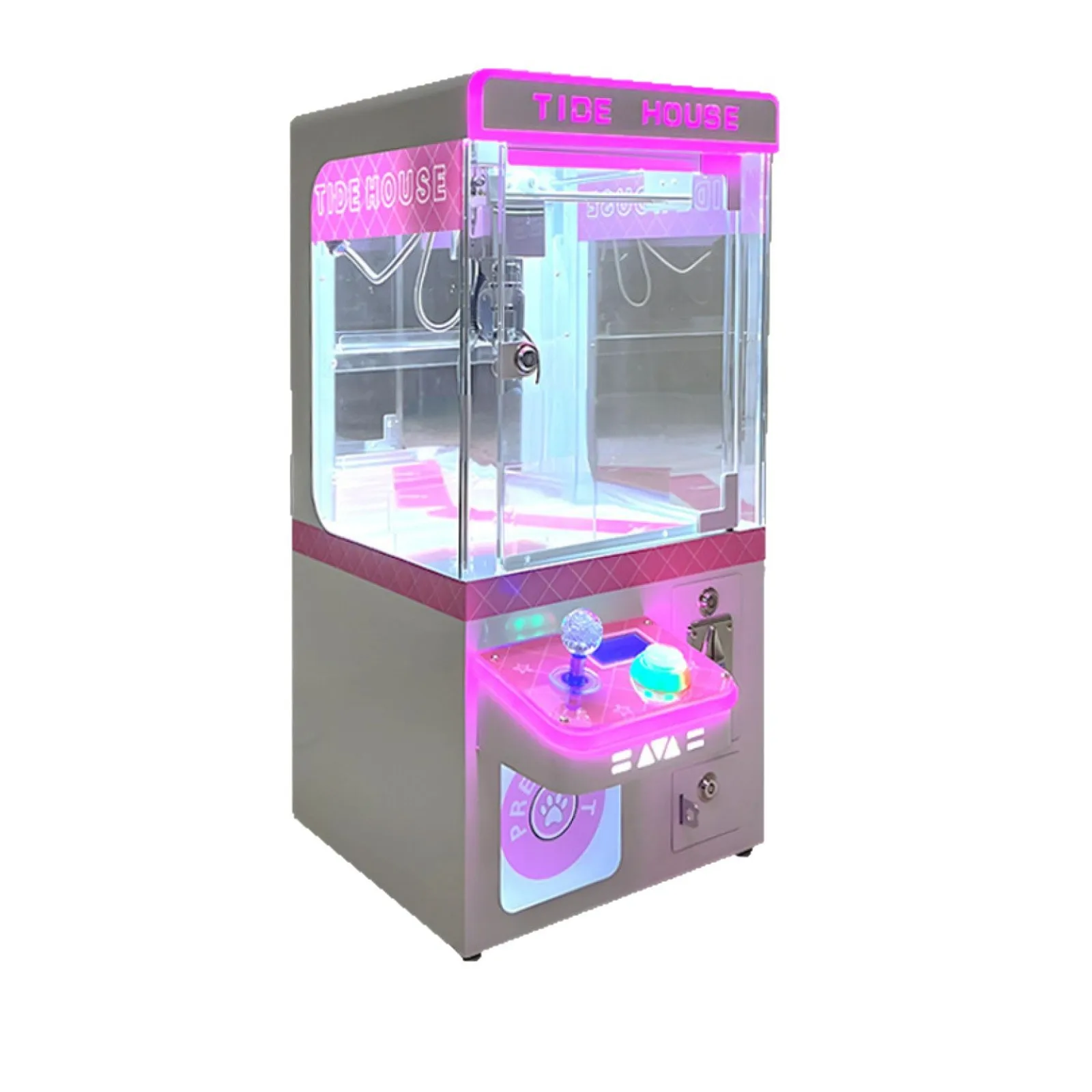 Mini Claw Crane Machine Coin-Operated Arcade Top Game Kids Gift Table With Small Key Chain Doll Toy Machine