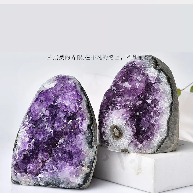 1 Pcs Natural Uruguayan Amethyst Cluster Home Decor Gift Ornament Feng Shui Office Decoration