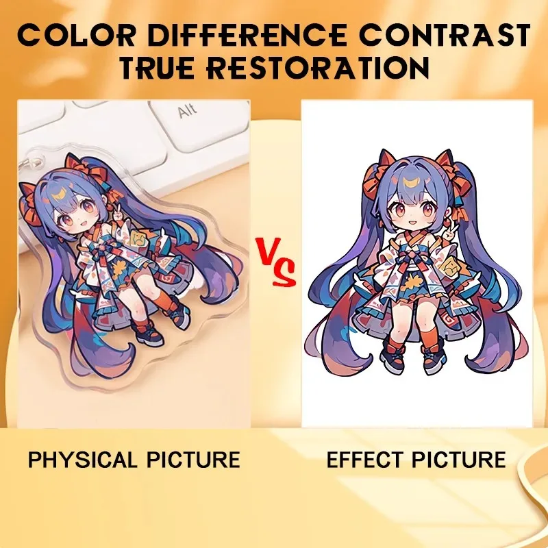 Genshin Impact Ganyu Seductive Tattoo Waifu Trendy Attractive Acrylic Keyring Innovative Glaring Backpack Decor Collection - Image 4