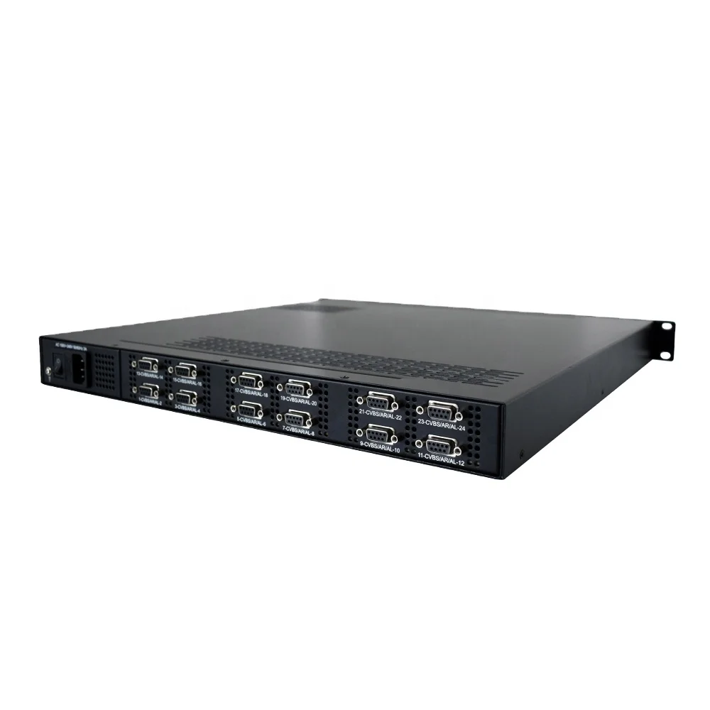 (DIBSYS ENC3081H) Standard definition multi-channel ASI multiplexer IP and ASI output 24 Channel MPEG-2 Encoder