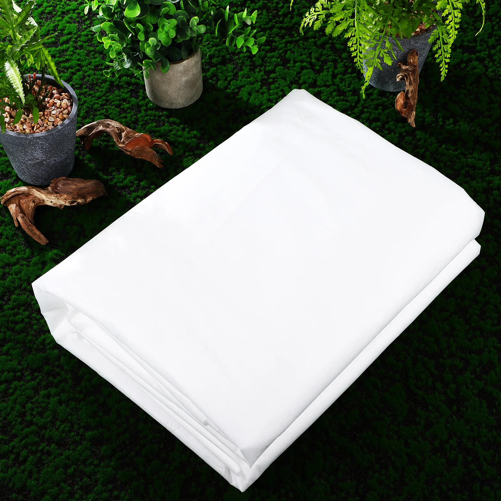 Cubierta protectora de plantas de lana no tejida para jardín, resistente al frío, reutilizable, cortable para diferentes tamaños, 2 uds.