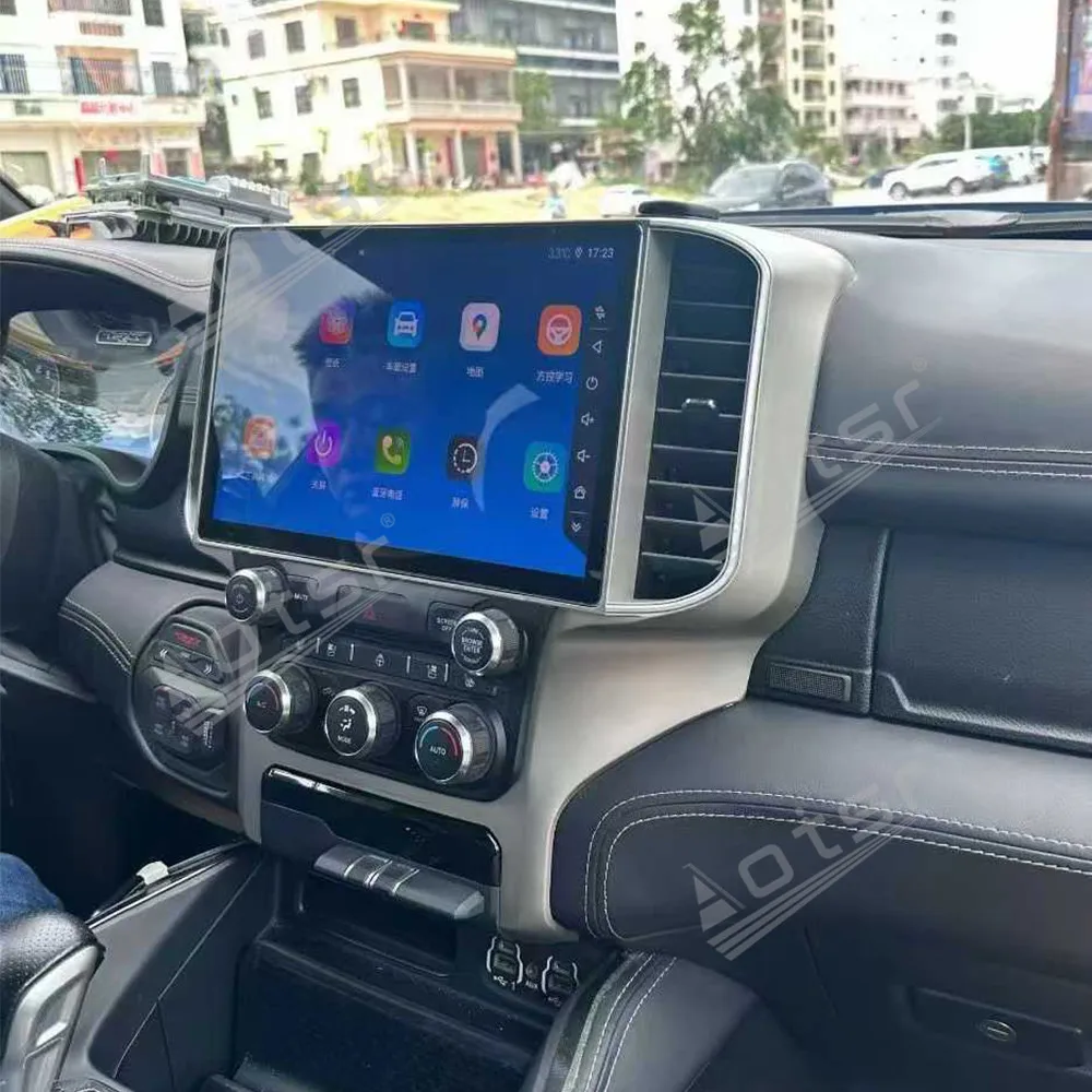 

13,1-дюймовый автомобильный экран с Android Auto и CarPlay для Dodge Ram 2019~2023, мультимедийная система, автомобильная магнитола, GPS-навигация, головное устройство