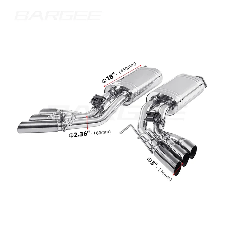 EXHAUST CATBACK For Mercedes BENZ AMG W463 G500/G63 4.0T/5.5T Exhaust Pipes With Dual Valvetronic Customized Catback