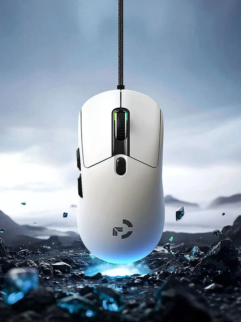 Przewodowa mysz do gier 6 poziomów DPI z regulacją do 12800 DPI Natychmiastowy układ A825 Programowanie makr RGB Ergonomiczna konstrukcja Uniwersalna mysz — zdjęcie produktu 7