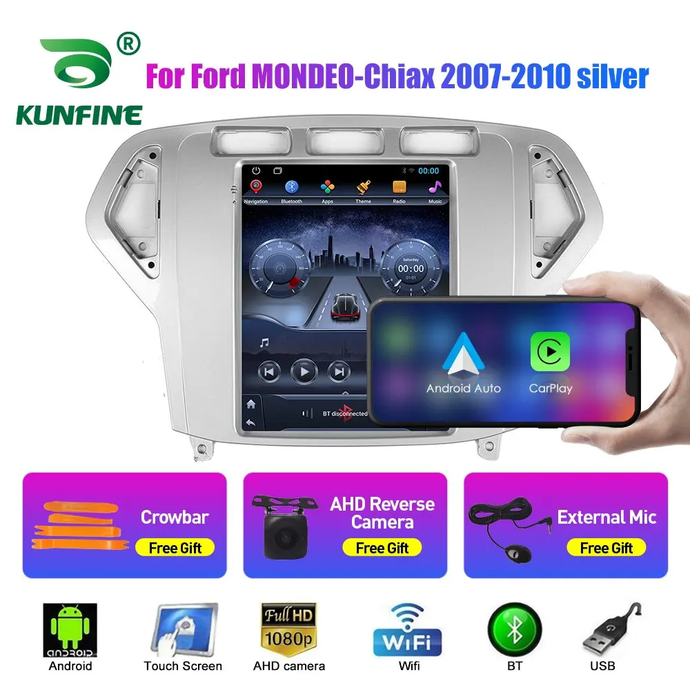 

9.7 Inch Android Car Radio For Ford MONDEO-Chiax07-10 silver Tesla Style Multimedia Video Player GPS Auto 2Din Stereo Navigation