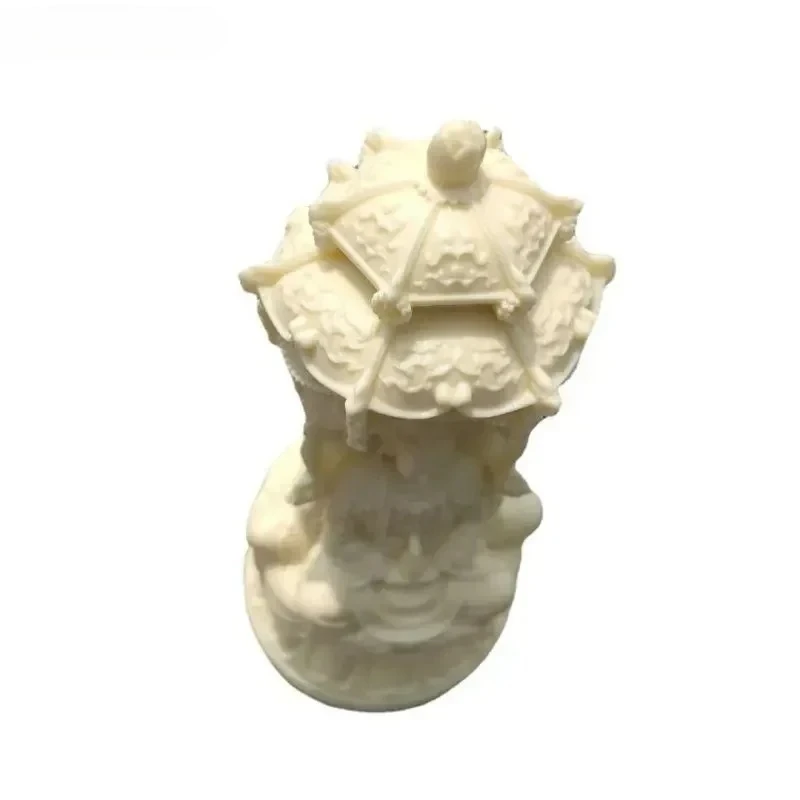 1PCS Resin Buddha Statue Ornaments Home Decoration Buddhist Hall Utensils Pray for Auspiciousness Ensuring Safety Exorcism