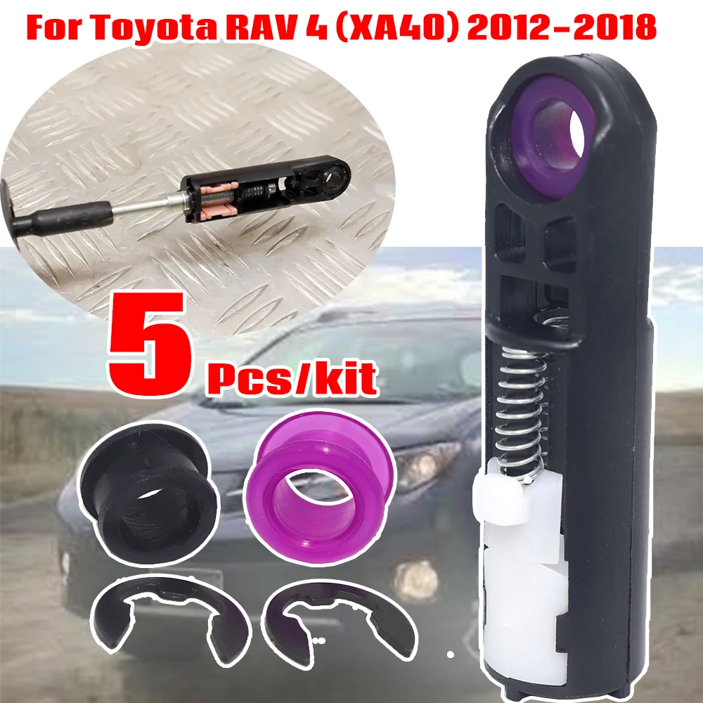 

5Pcs AT Gearbox Shift Cable Linkage Bushing For Toyota RAV 4 (XA40) 2012-2018 Gear Shifter Selector End Rod Connect Drivetrain