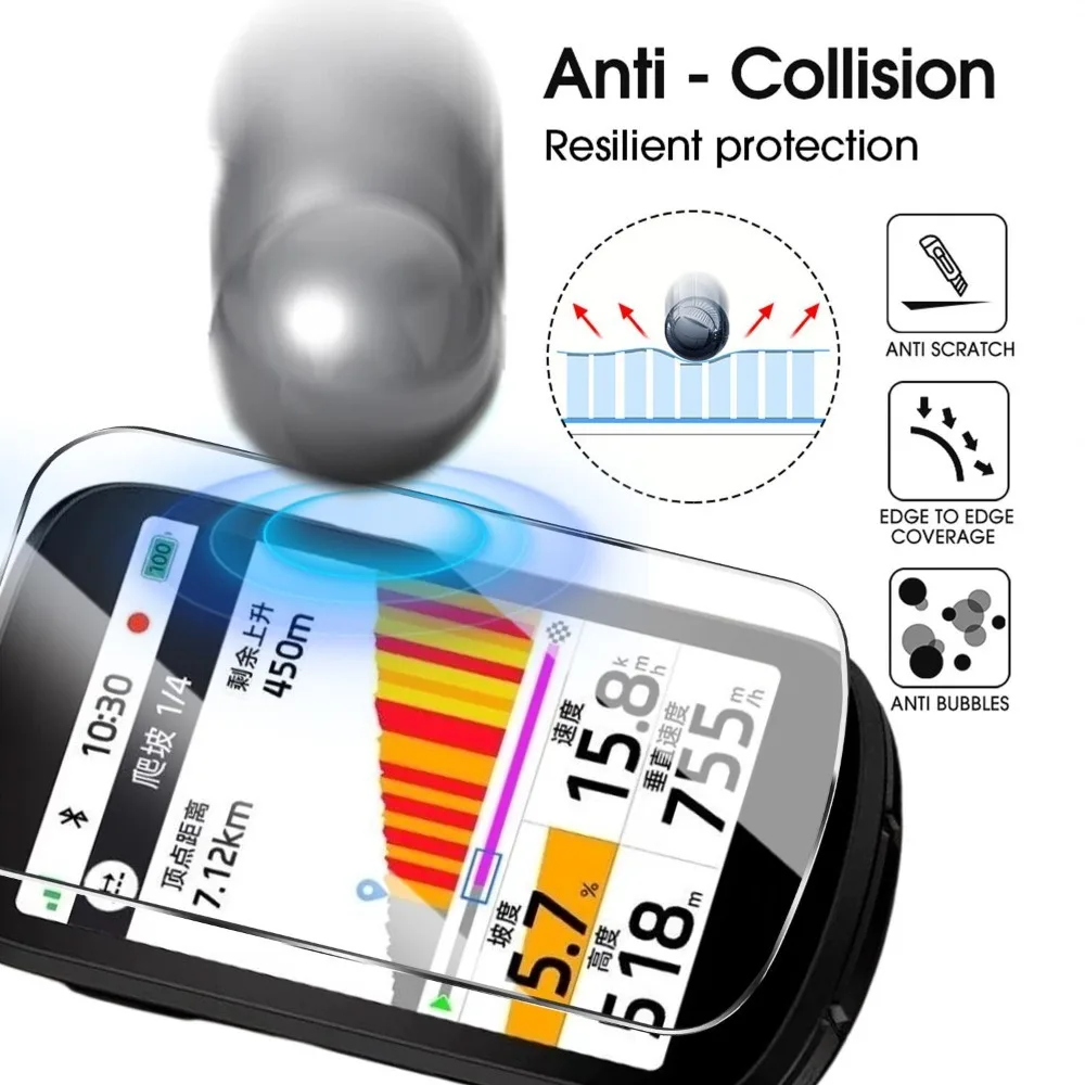 For iGPSPORT BSC500 BSC200 BSC300 BSC100 BiNavi GPS Tempered Glass for BSC200S BSC300T Screen Protector Cover Protective Film