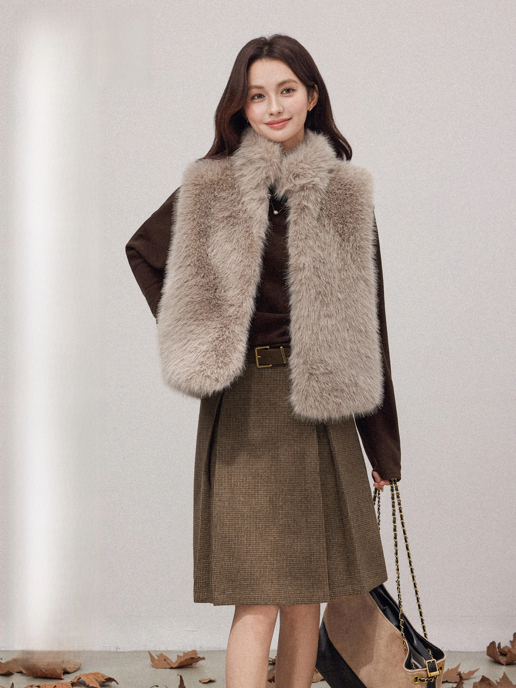 

Женский свободный жилет Plu 2029, зимняя теплая верхняя одежда с воротником-стойкой, универсальный модный цвет