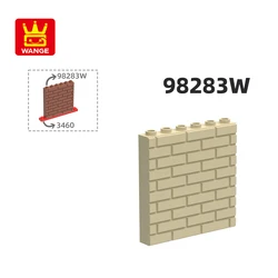 Wange 98283W 15533W 100g/19pcs 5x6 Wall Building Block Moc Palace Accessories Compatible Assembles Bricks Children Toys Gift Box