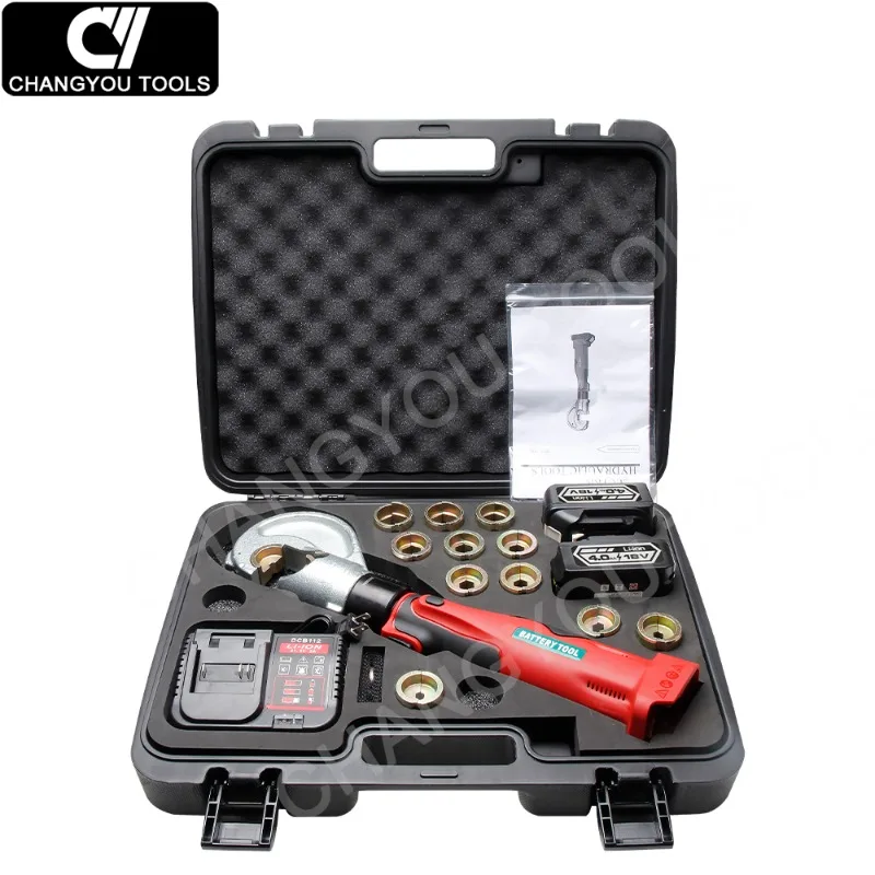 CHANGYOU ES-400 18V Battery-Powered Hydraulic Crimping Tool-Professional Cable Crimper 1 Year Warranty CE Certified 42mm Stroke - view 3
