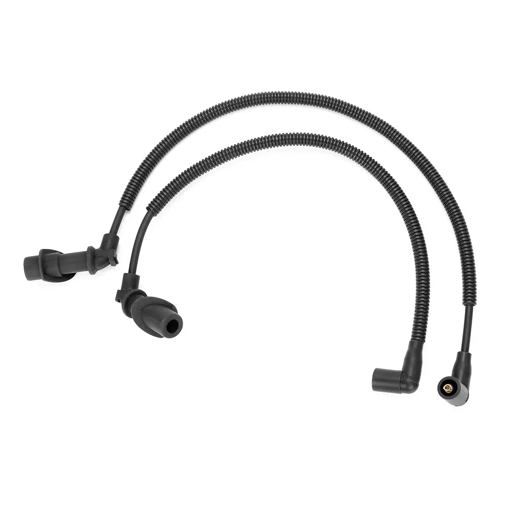 2 x Ignition Coil Spark Plug Cap & Wire Set For Ranger 700 For Polaris Ranger 800 Crew 700 Crew 800 RZR 800 RZR S 800 4012439