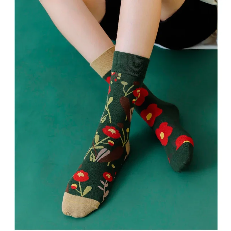 New Trendy Socks Ab Style Cotton Socks Creative Bear Socks