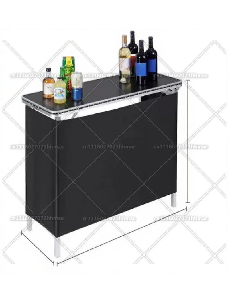 Folding Portable Bar Table Folding Booth Table for Indoor and Outdoor Party Picnic Exhibition