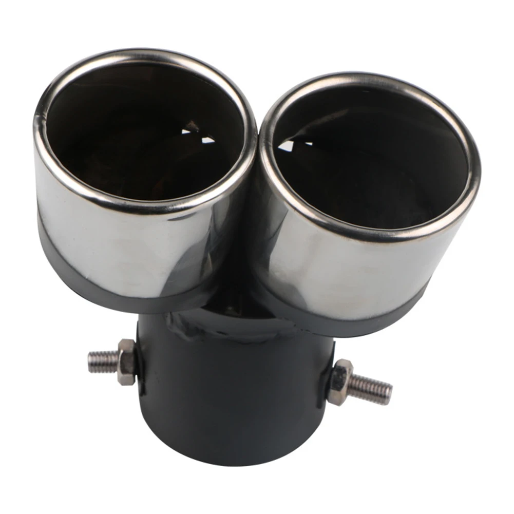 Auto Auspuff Schalldämpfer Spitze Edelstahl Schwanz Throat Endrohr Dual Outlet Auspuff Endrohr Spitze Auto Modifikation Teile
