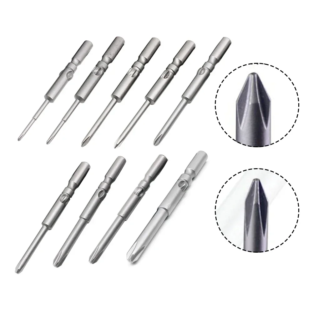 4mm Magnetic Batch Head Screwdriver Drill Bit Round Shank PH00 PH0 PH1 PH2 Magnetic Electric Cross Screwdriver Bit For 800