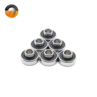 8PCS 608RS Shaft 8x22x7mm ABEC-9 Integrated spacer Longboard Bearing 608 Dance Board Double Rocker board Bearings