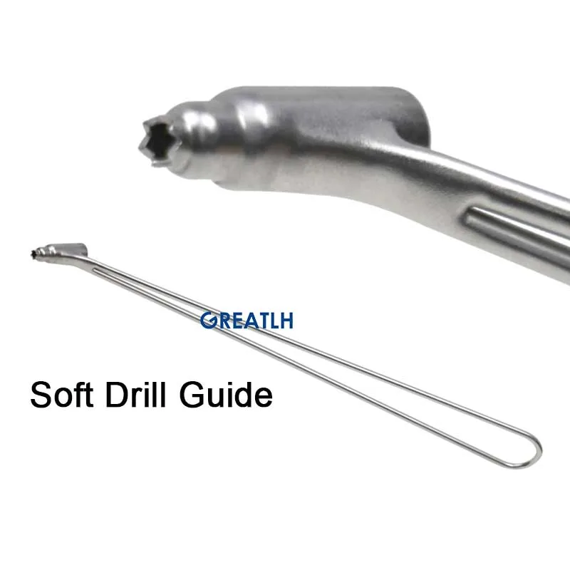 GREATLH Flexible Drill Bit 2.5mm Orthopedic Drill Guide Medical Soft Drill Pelvis Reconstruction Veterinary Instrument pet