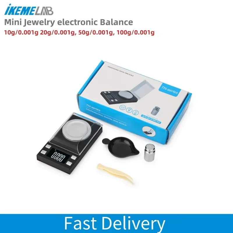 IKEME Lab Balance  0.001g Mini Jewelry electronic scale LCD Digital Electronic Balance