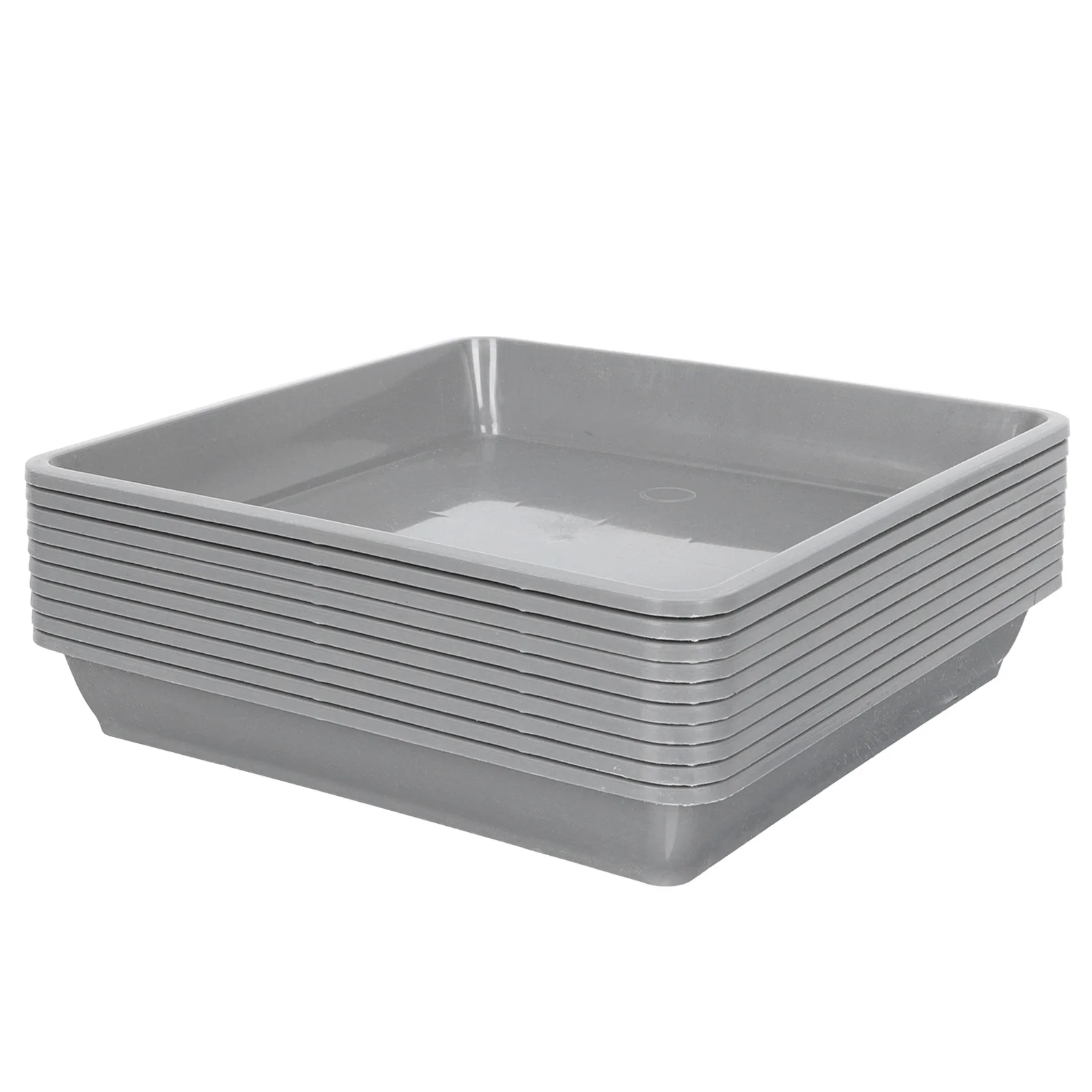 

10 Pcs Flowerpot Trays Durable ABS Material Plant Pots Mats Water Catcher Plates Gardening Accessories Reusable