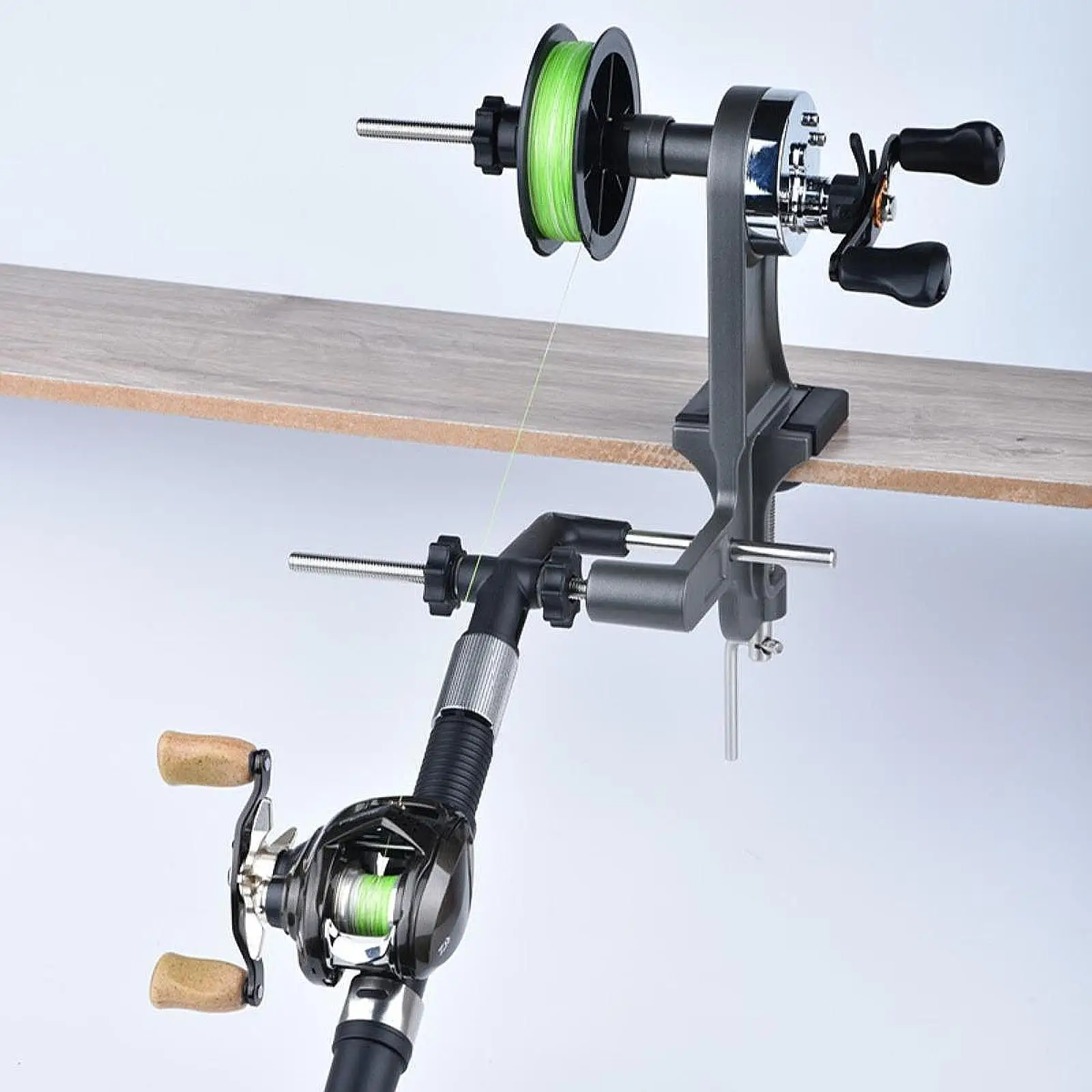 

Fishing Line Spooler Spooling Machine Spool Tool for Baitcasting 4.5:1 Winding
