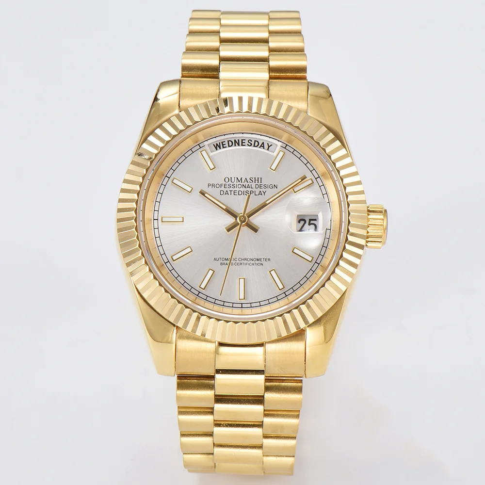 Miyota 8285 orologi con movimento orologi da uomo di lusso orologi in acciaio inossidabile con vetro zaffiro orologi con movimento meccanico automatico