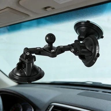 

3-Suction Cup Adjustable Car Windshield Mount Flexible Holder Fixed Ball Head Car Accessory
