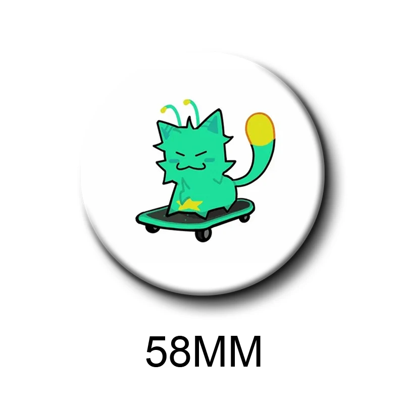 Regretevator Gnarpy Badge Funny Silly Gnarpy on A Skateboard Meme Brooches Handmade Button Pins for Backpack Accessorys Gifts