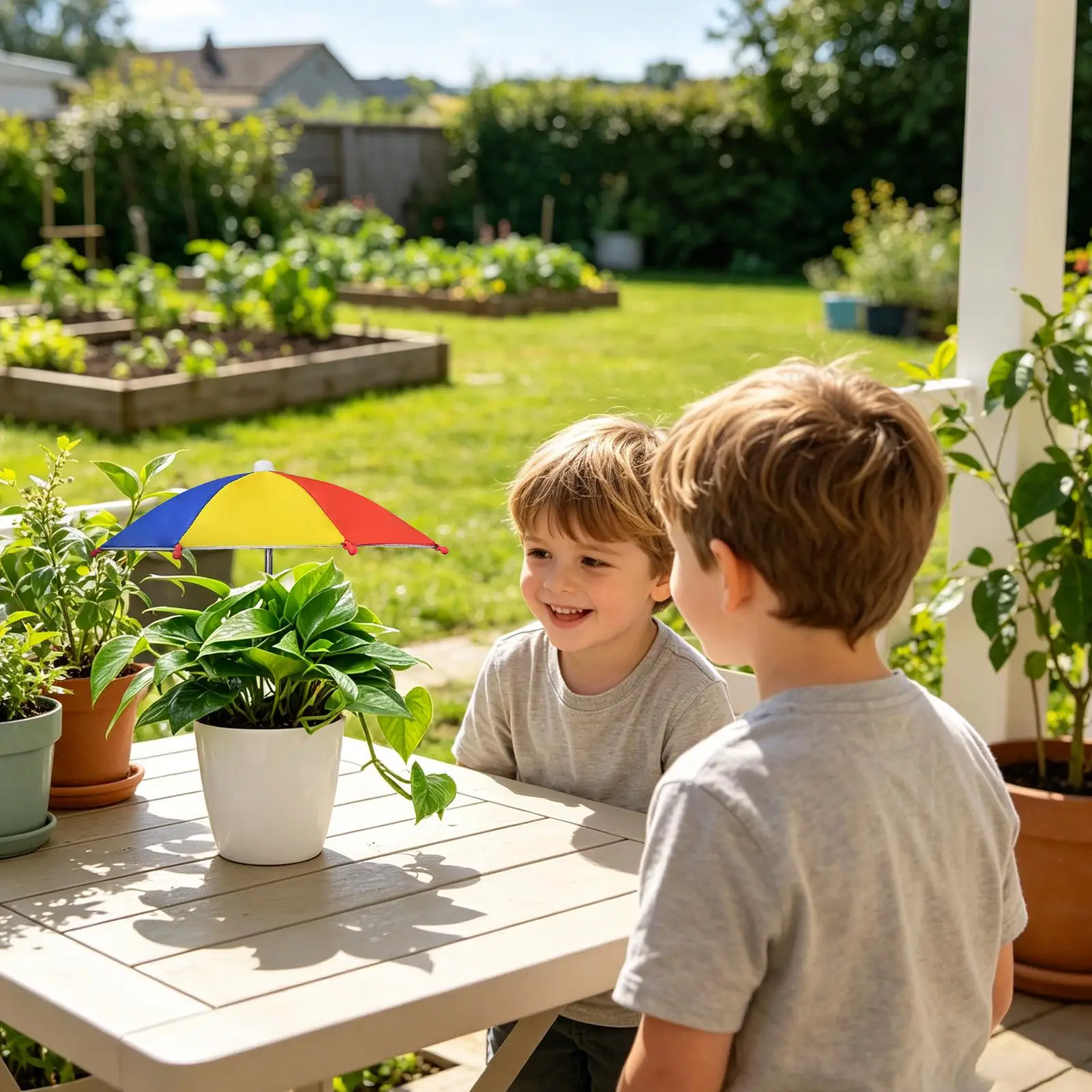 Sun Shades Umbrellas For Plant Adjustable Height Garden flower Parasols Shades Waterproofed Parasol Gardening Accessory