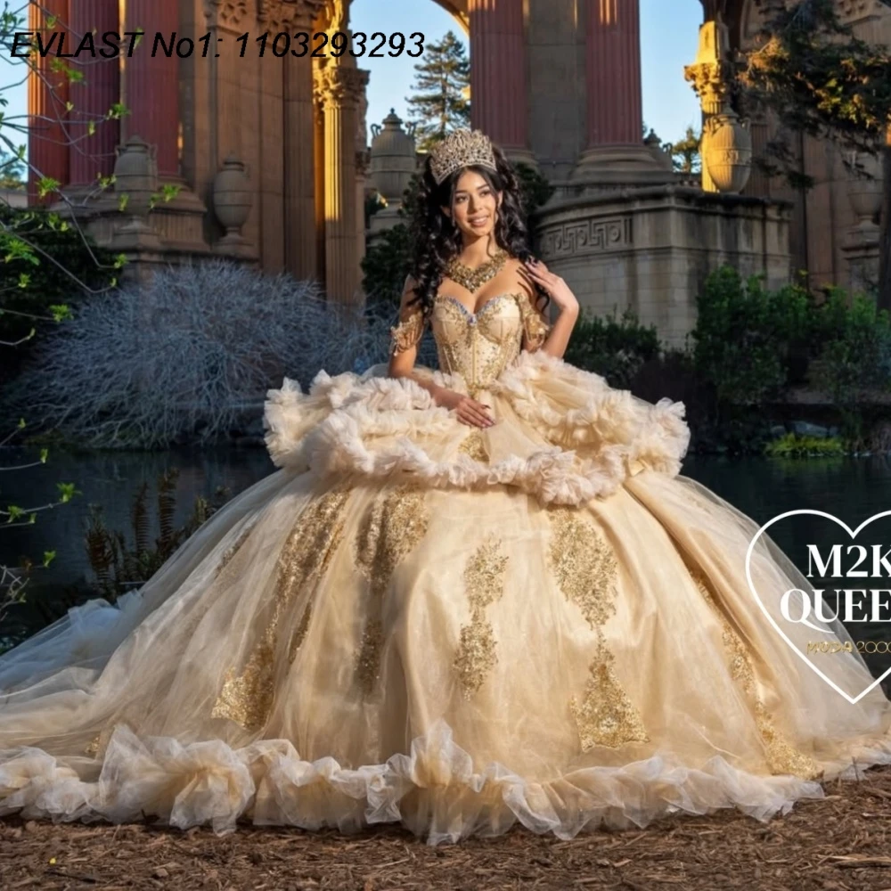 inexpensive gold dresses Elegant A Line V Neck Sequins Prom Dress Backless Cheap Party Vin cathyprom Ruffle Trend Collections Gold Evening Gowns - Macy's