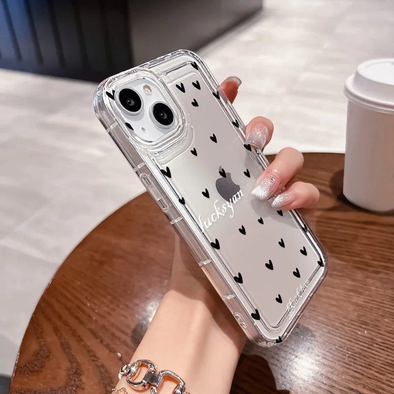 Anti-fall Phone Cases For Vivo Y12 Y11 Case Y15 Y16 Y17 Y20 Y22 Y33 Y35 Y36 Y75 Y78 Y91 Y93 Y95 Heart Silicone Cover Soft fund