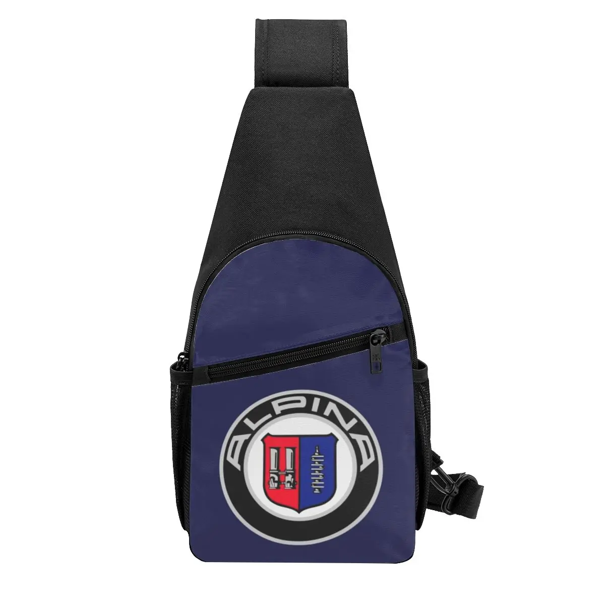 Alpina - Classic Car Logos Chest Bag Men Sling Crossbody Backpack Chest Bag Traveling Hiking Daypack Shoulder Bag